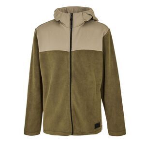 Rains Mens Sintra Colour Block  Fleece Jacket / Marsh Green